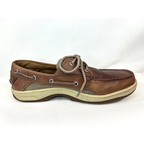 Sperry Top Sider Men's Size 9 W Brown Low Top Leather Boat Shoes - Picture 8 of 11